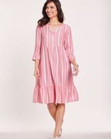 Striped Tiered Dress thumbnail number 1