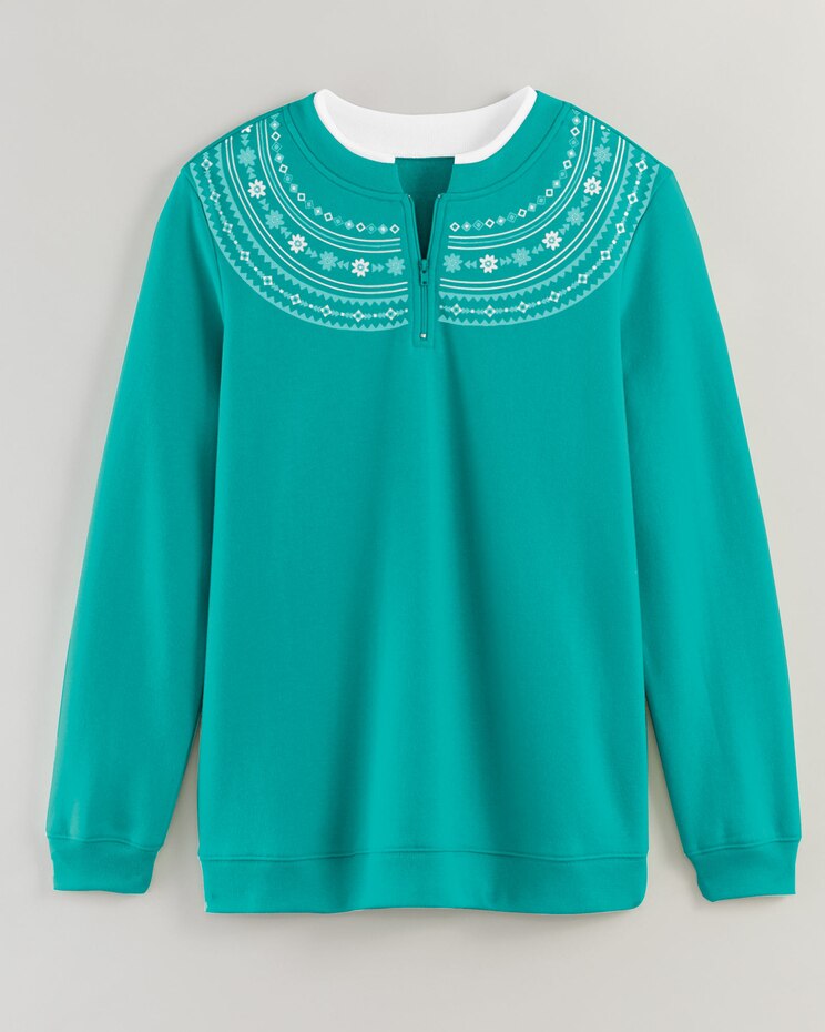 Printed Yoke Sweatshirt image number 1