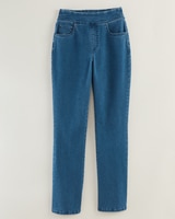 DenimEase™ Flat Waist Bootcut Jeans thumbnail number 4