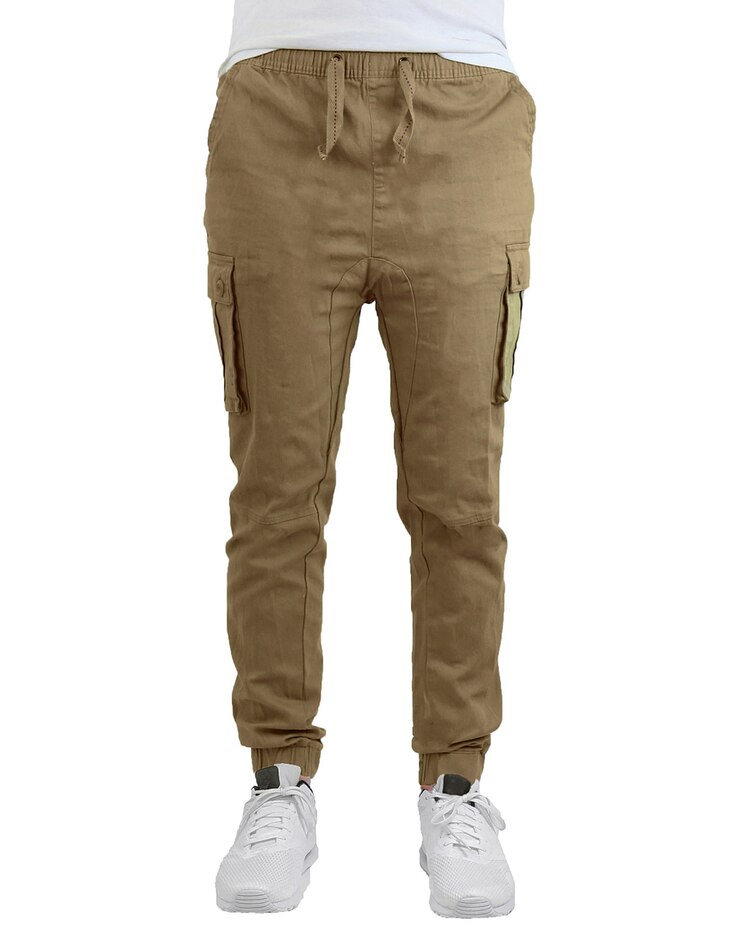 Galaxy by Harvic Slim Fit Stretch Cotton Twill Cargo Jogger Pants image number 1