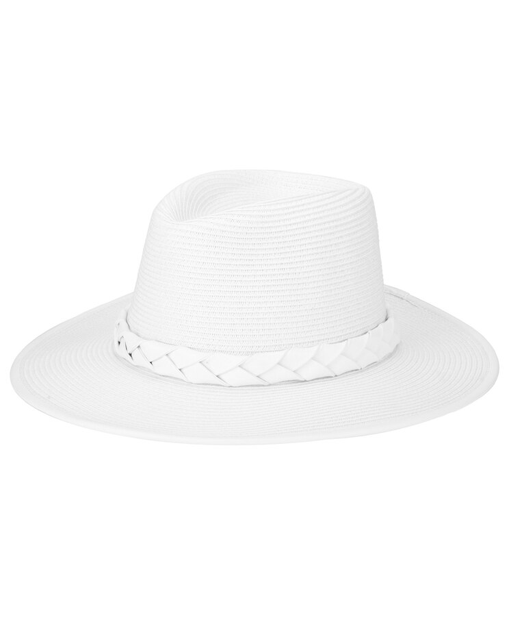 Looker Fedora- Ultrabraid Fedora With Braided Pu Band Hat image number 1