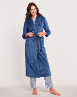 Cozy Knit Plush Tie Robe thumbnail number 1