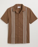 John Blair® Linen Blend Embroidered Shirt thumbnail number 2