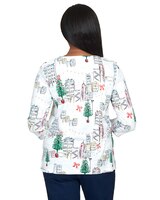 Alfred Dunner® Christmas in the City Classic Top thumbnail number 2