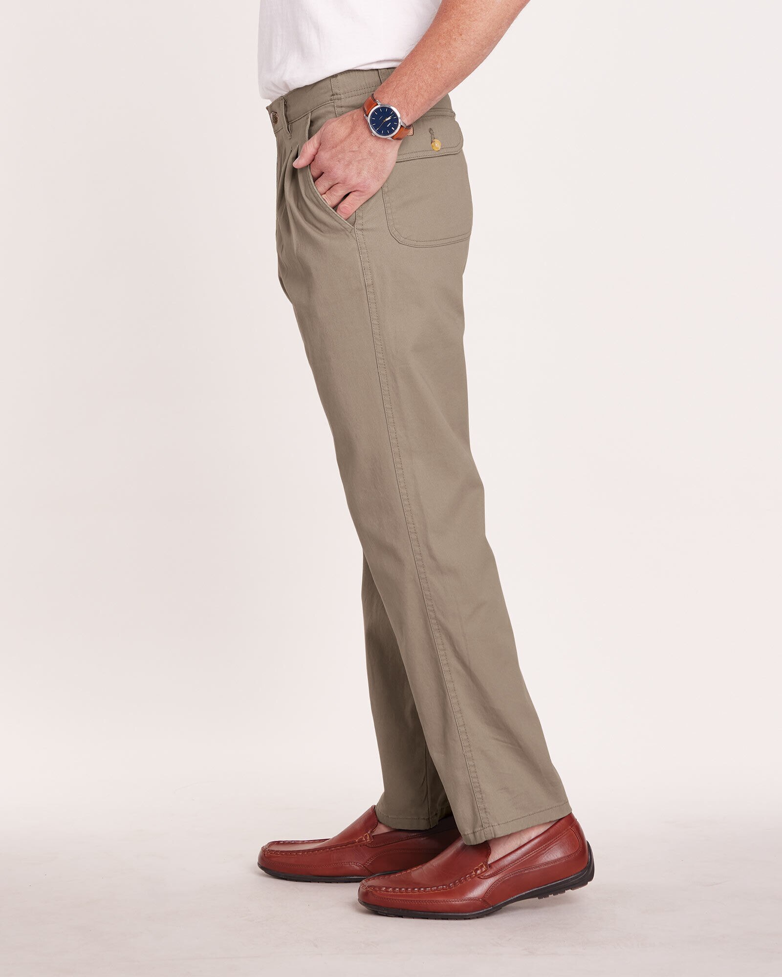 Galaxy by Harvic Stretch Twill Jogger Pants | Blair