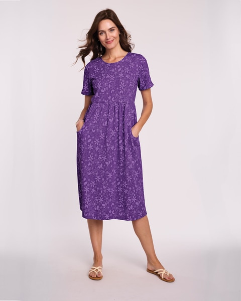 Essential Knit Scoopneck Dress with Pockets