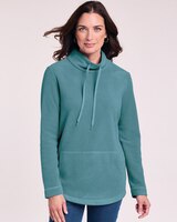 Scandia Fleece Drawstring Mock Tunic thumbnail number 1