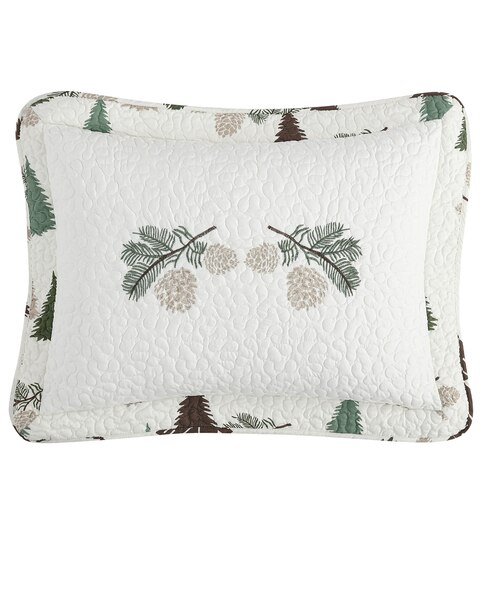 Cabin High Embroidered Sham