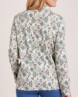 Quarter-Zip Print Top thumbnail number 2