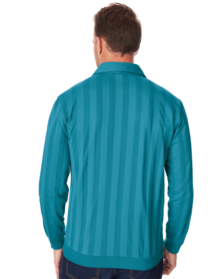 John Blair Long-Sleeve Tonal Polo Shirt image number 2