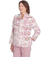 Alfred Dunner® Telluride Fuzzy Medallion Print Jacket thumbnail number 3