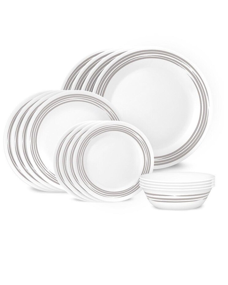 Corelle - Brushed Silver 16pc Dinnerware Set image number 1