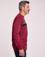 John Blair® Supreme Fleece Long-Sleeve Stripe Sweatshirt thumbnail number 2