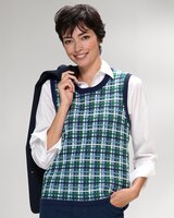 Tweed Sweater Vest thumbnail number 1