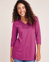 Lace Trim Pullover Tunic thumbnail number 1