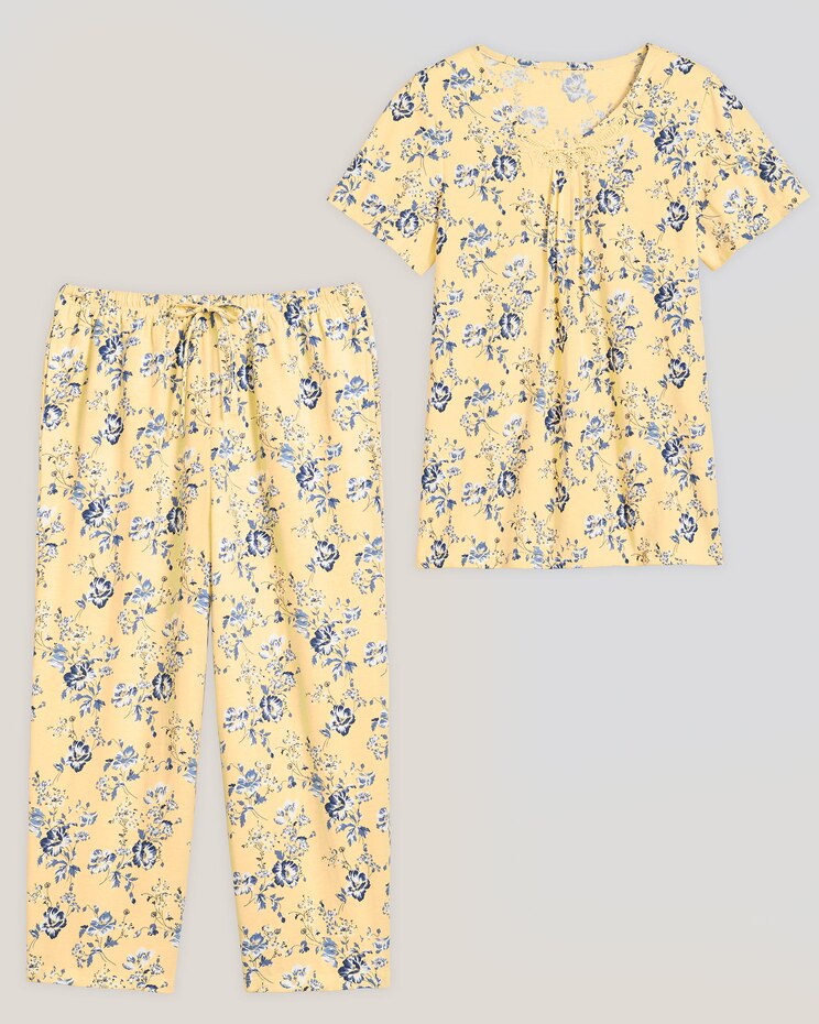 Floral Capri Pajama Set image number 1