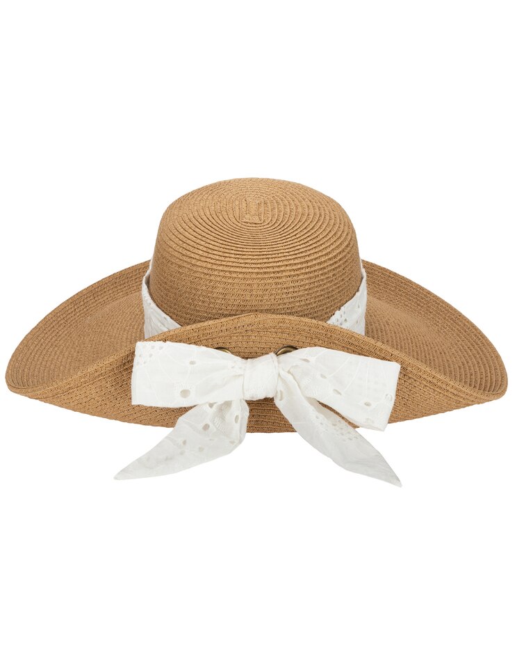 Womens Ultrabraid Fold Back Bow Sun Hat image number 5