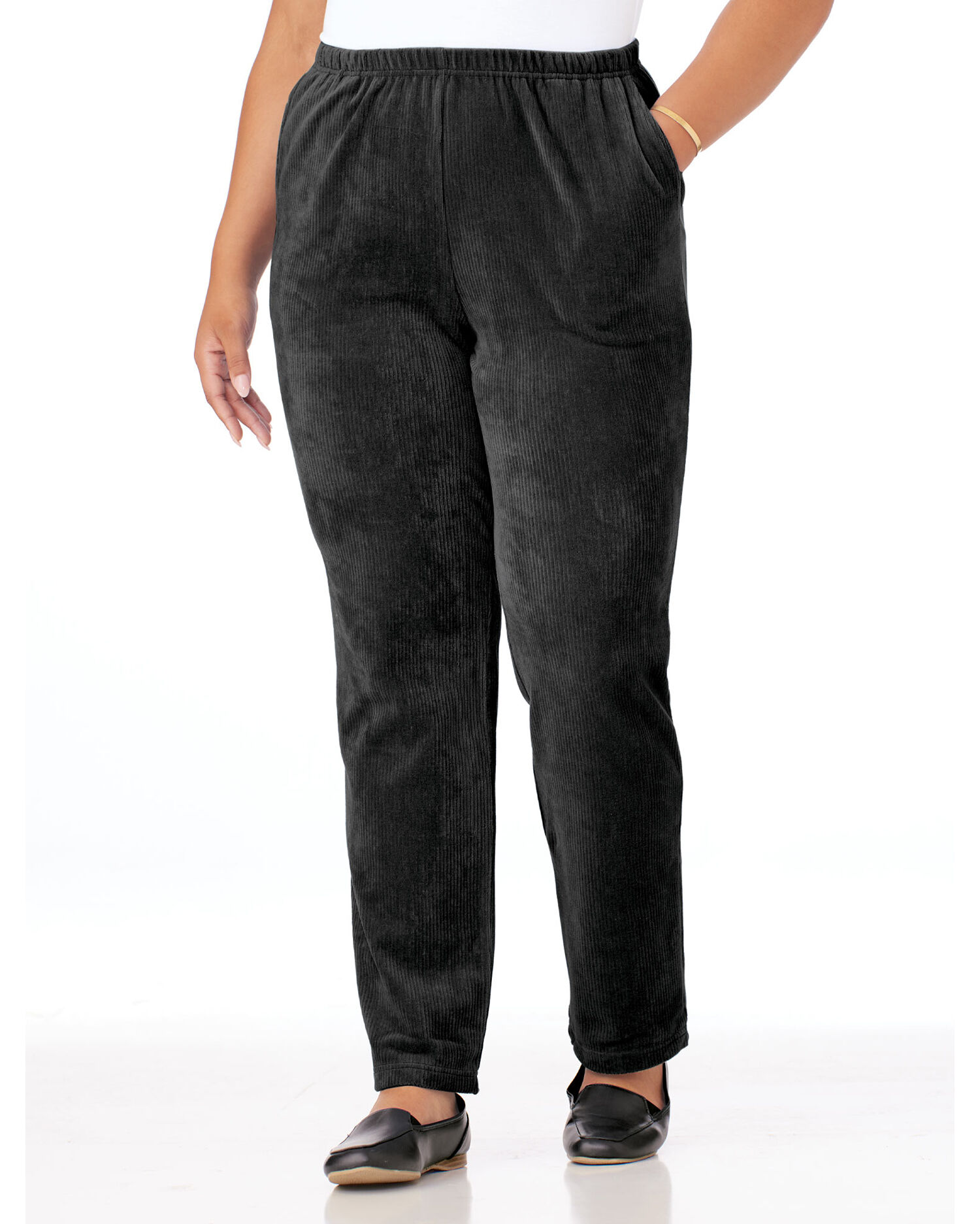 Buy Black Knitted Corduroy inauthentic Jeggings