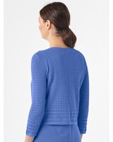 Mixed-Stitch Crochet Cardigan thumbnail number 3