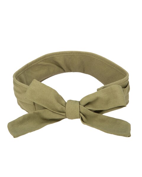 San Gorgonio - Cut And Sew Visor With Ribbon Tie Hat
