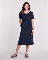Essential Knit Smocked Dress thumbnail number 1