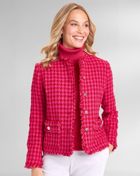 Fringed Tweed Jacket