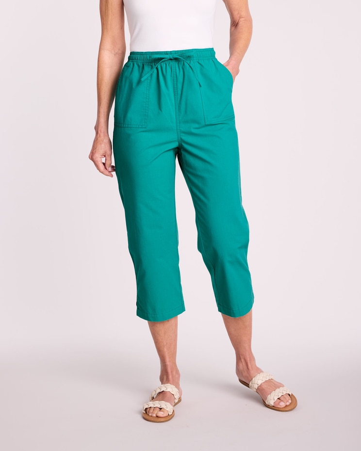 Drawstring Capris image number 1