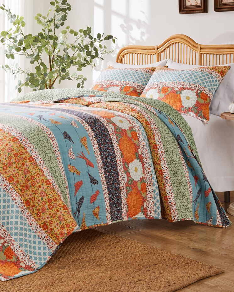 Greenland Home Fashions Penelope Quilt Set image number 1