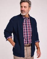 John Blair® Shaker Stitch Zip-Front Cardigan thumbnail number 1