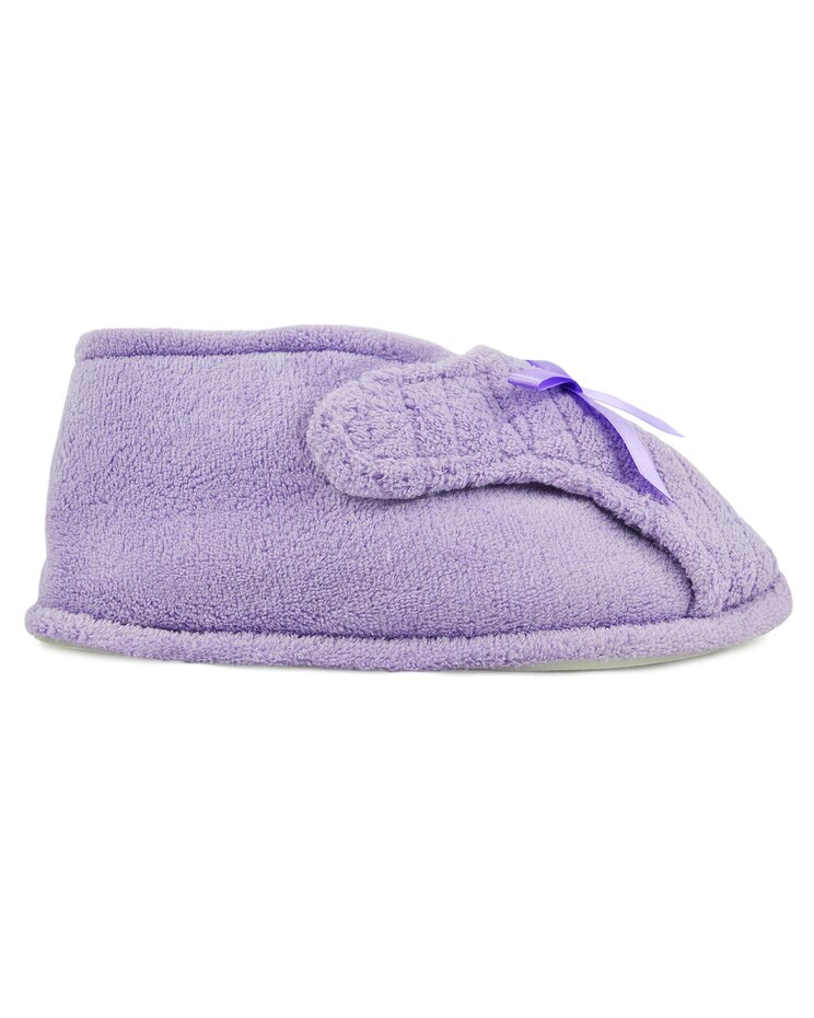 MUK LUKS Soft Ones Micro Chenille Adjustable Bootie Slipper image number 4