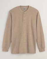 John Blair Waffle-Knit Henley thumbnail number 1