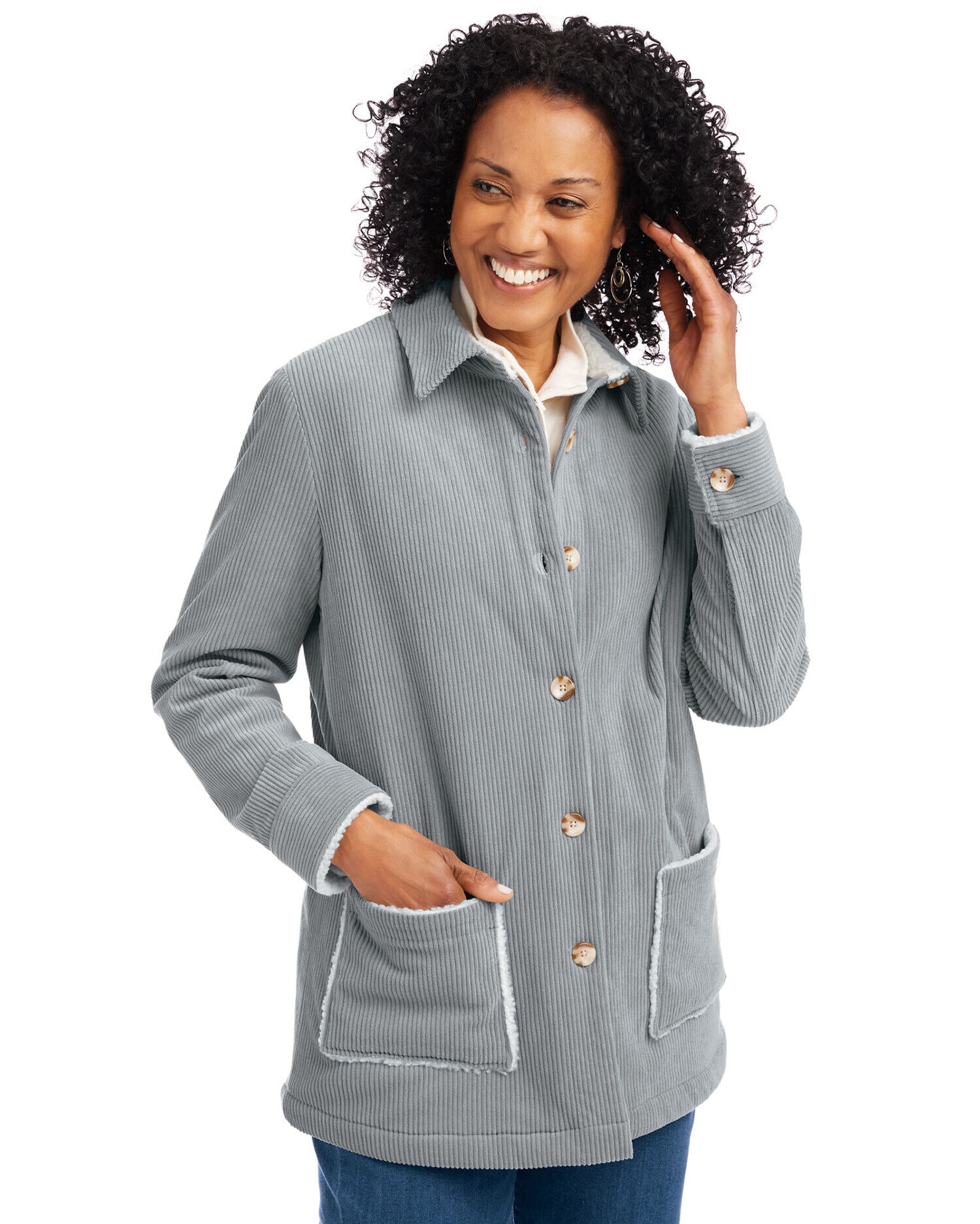 Sherpa lined corduroy jacket cheap