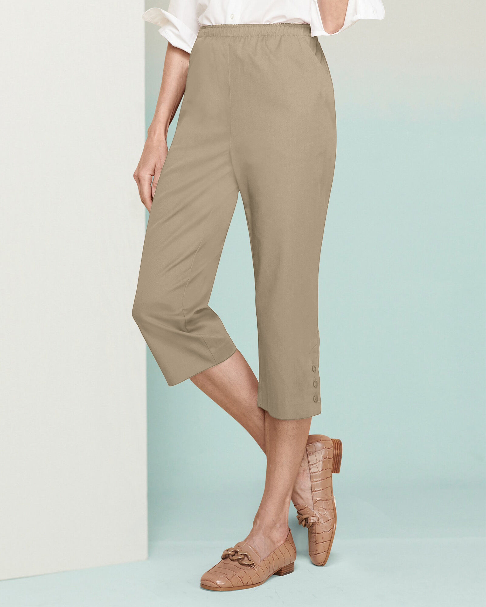 Classic Comfort Pull On Capris Blair