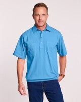 John Blair Short-Sleeve Banded-Bottom Polo thumbnail number 1