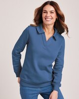 Fleece Polo Sweatshirt thumbnail number 1