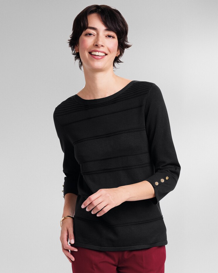 Madison Textured Stripe Sweater image number 1