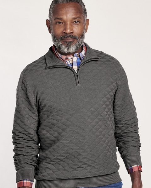 John Blair® Quarter-Zip Pullover Cardigan