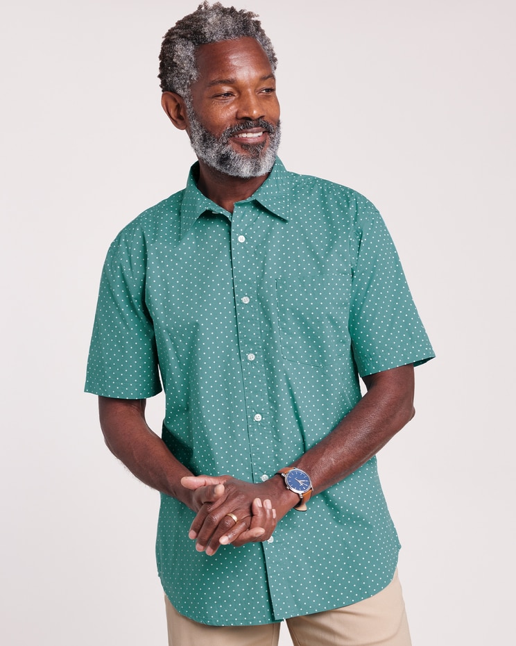 John Blair Classics Short-Sleeve Print Shirt image number 1