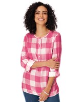 Gingham Popover Top thumbnail number 1