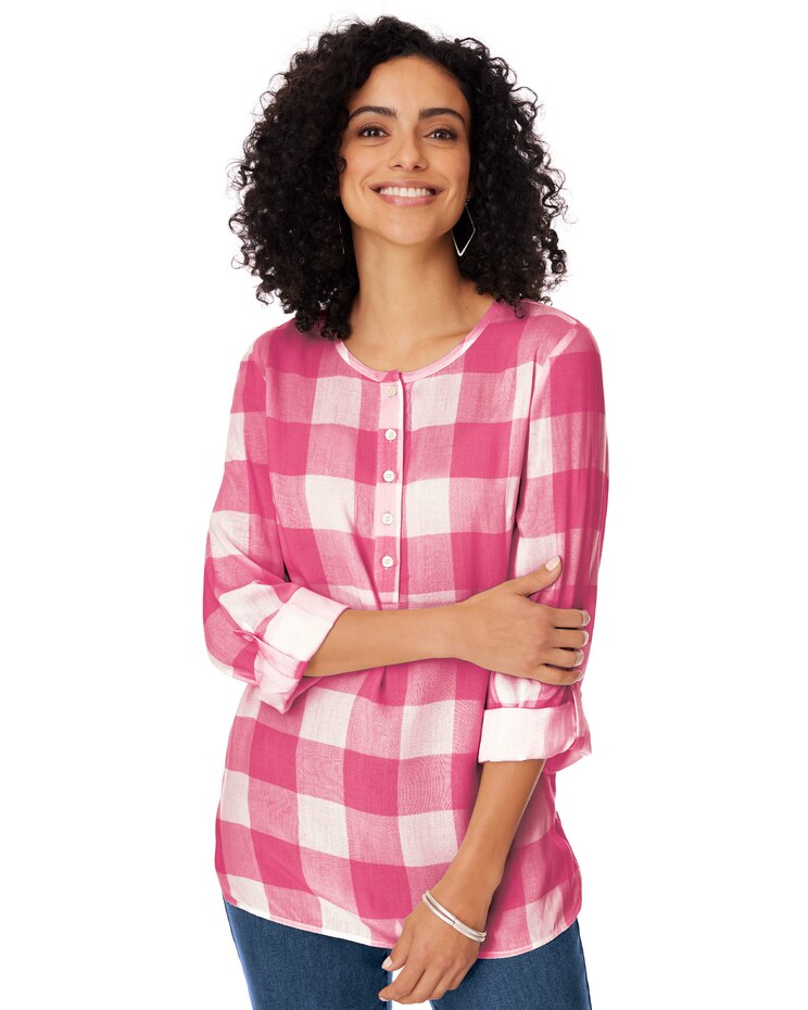 Gingham Popover Top image number 1