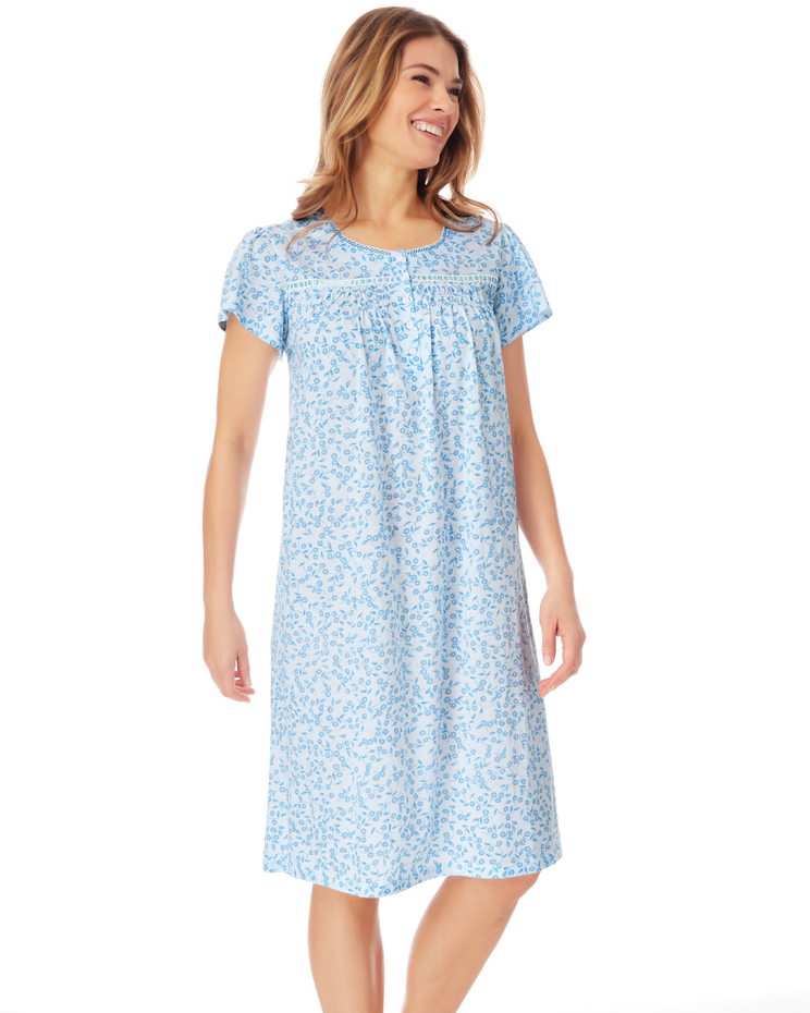 Floral-Print Nightgown image number 1