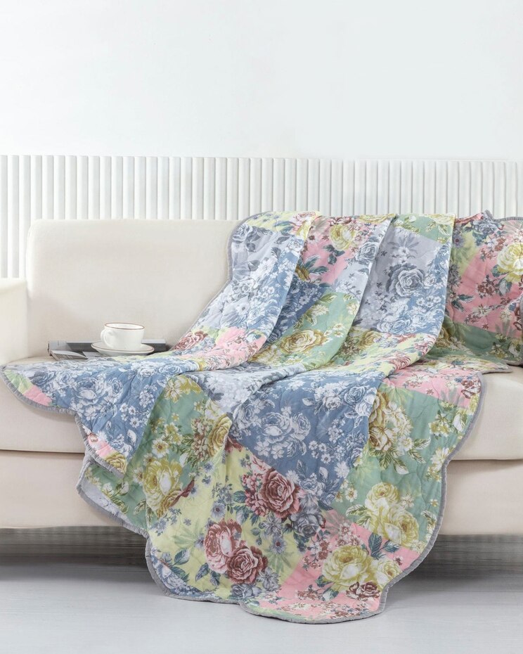 Greenland Home Fashions Emma Throw Blanket image number 1