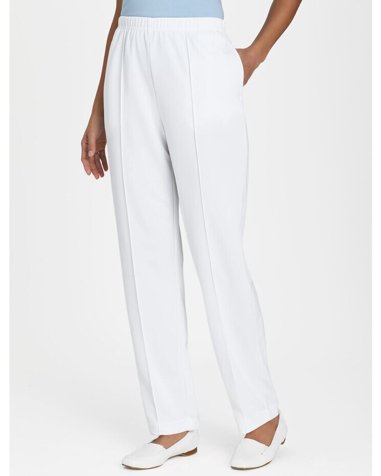 Double Knit Stitched Crease Pants | Blair