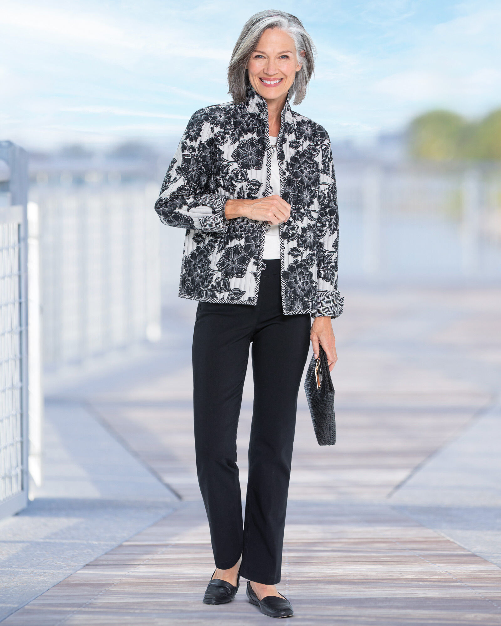 Reversible Floral-Print Jean Jacket | Blair Reversible Floral-Print Jean Jacket | Blair