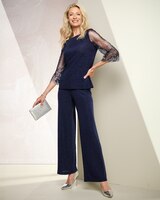 Alex Evenings Sparkle Knit Beaded Top thumbnail number 3