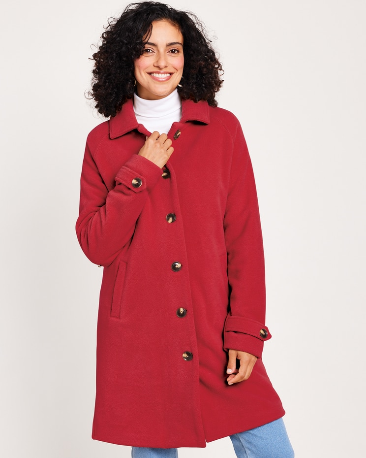 Scandia Fleece Balmacaan Coat image number 1
