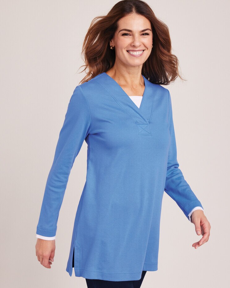 Essential Knit Layered Look Tunic | Blair