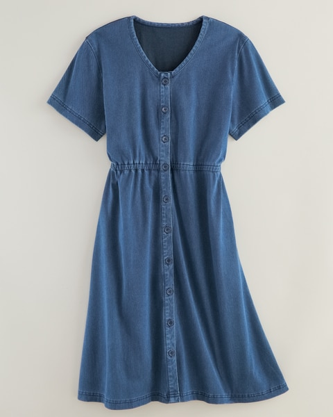 Knit Denim Dress