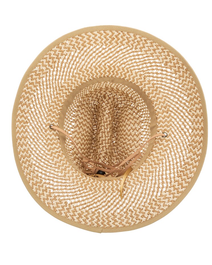 Pacific - Women's Mixed Paper Weave Cattleman Crease Lifeguard Hat image number 2