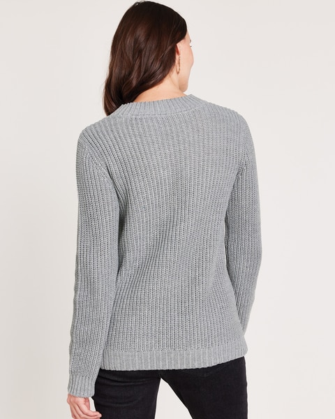 Shaker Henley Sweater